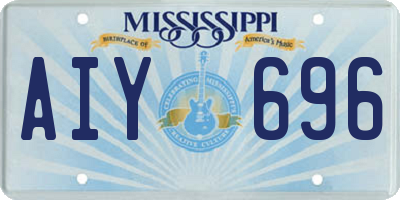 MS license plate AIY696