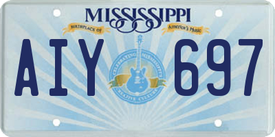 MS license plate AIY697