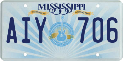 MS license plate AIY706