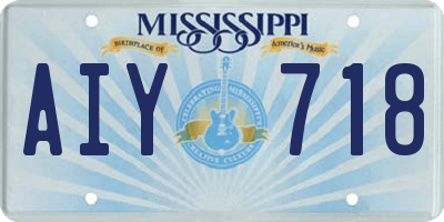 MS license plate AIY718