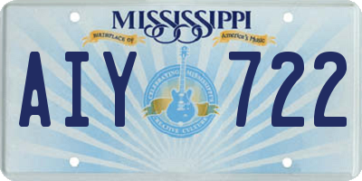 MS license plate AIY722