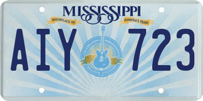 MS license plate AIY723