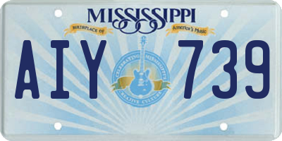 MS license plate AIY739