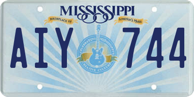 MS license plate AIY744