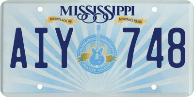 MS license plate AIY748