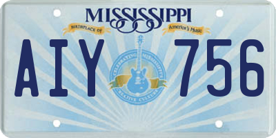 MS license plate AIY756