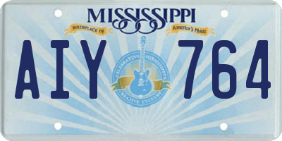 MS license plate AIY764
