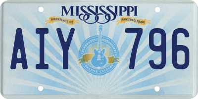 MS license plate AIY796
