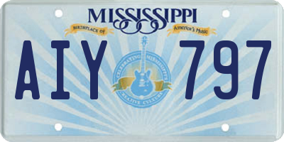 MS license plate AIY797