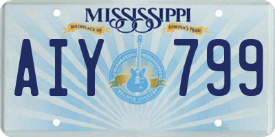 MS license plate AIY799