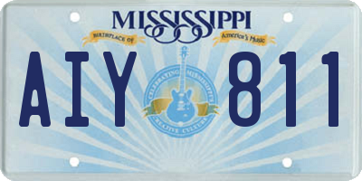 MS license plate AIY811