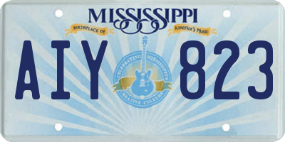 MS license plate AIY823