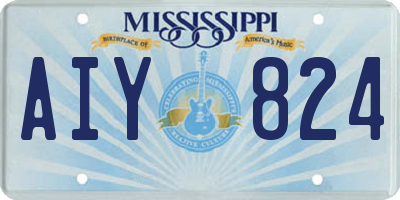 MS license plate AIY824