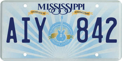 MS license plate AIY842