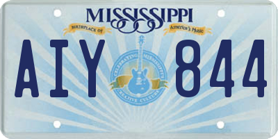 MS license plate AIY844