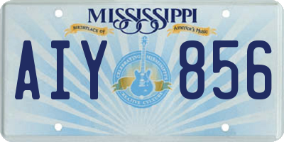 MS license plate AIY856