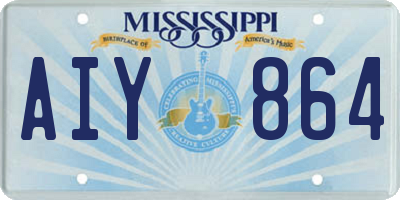 MS license plate AIY864
