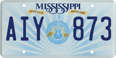 MS license plate AIY873