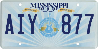 MS license plate AIY877