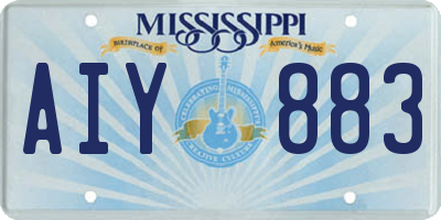 MS license plate AIY883