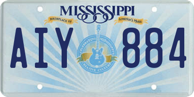 MS license plate AIY884