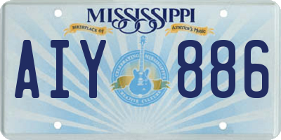 MS license plate AIY886