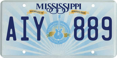 MS license plate AIY889