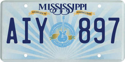 MS license plate AIY897