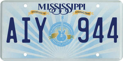 MS license plate AIY944