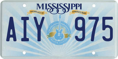 MS license plate AIY975