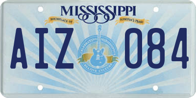 MS license plate AIZ084