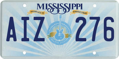 MS license plate AIZ276
