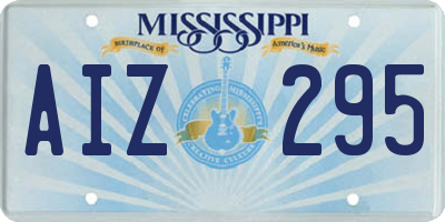 MS license plate AIZ295