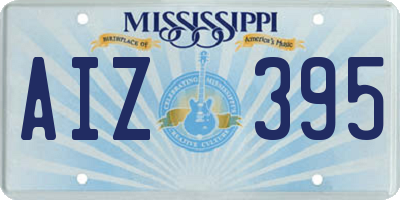 MS license plate AIZ395