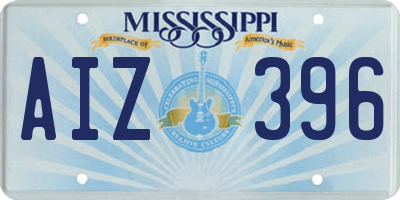 MS license plate AIZ396
