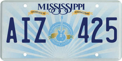 MS license plate AIZ425