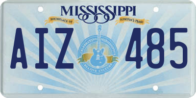 MS license plate AIZ485