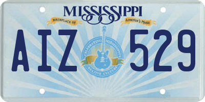 MS license plate AIZ529