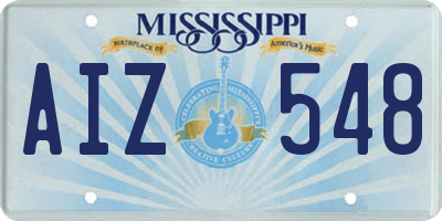 MS license plate AIZ548