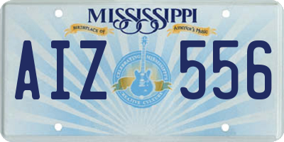 MS license plate AIZ556