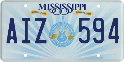 MS license plate AIZ594