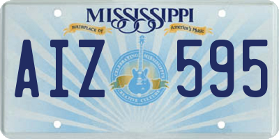 MS license plate AIZ595