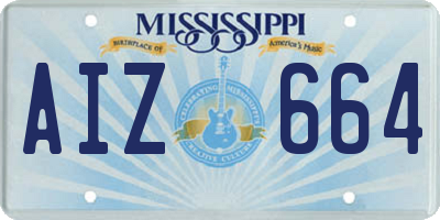 MS license plate AIZ664