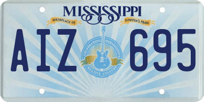 MS license plate AIZ695