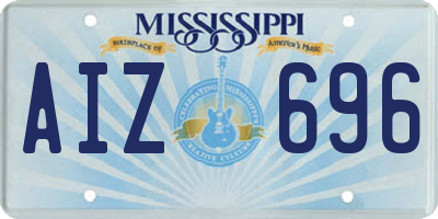 MS license plate AIZ696