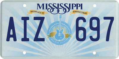 MS license plate AIZ697