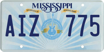 MS license plate AIZ775