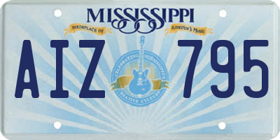 MS license plate AIZ795