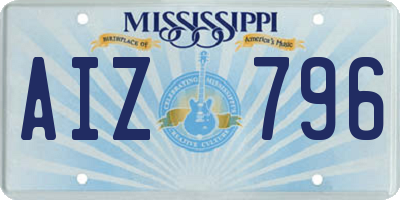 MS license plate AIZ796