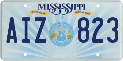 MS license plate AIZ823